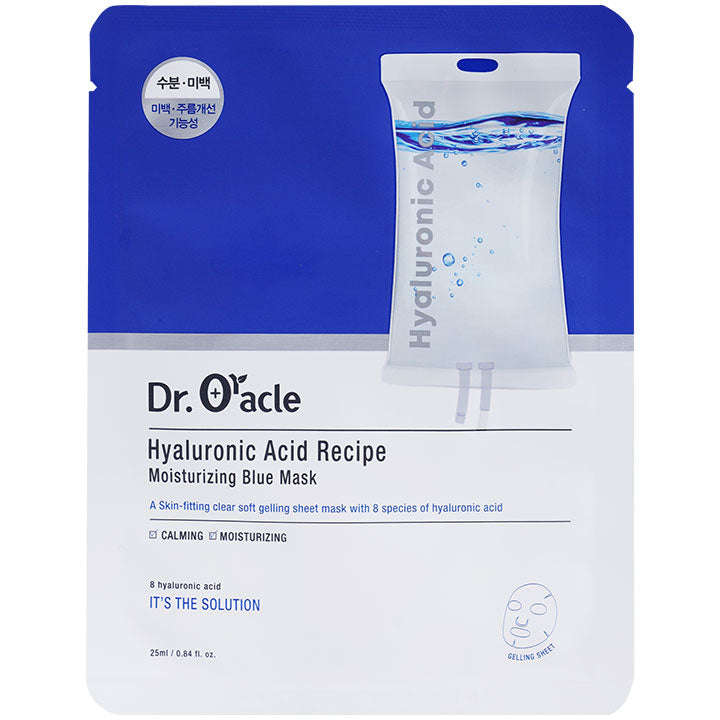 Dr.Oracle Hyaluronic Acid Recipe Moisturizing Blue Mask-1Ea