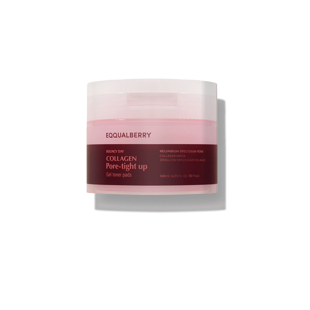 EQQUALBERRY  Collagen Pore-Tight Up Gel Toner 60 Pads 140ml