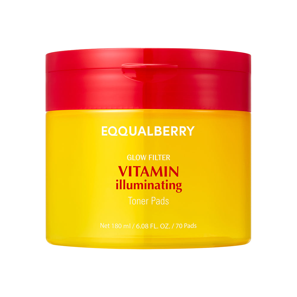 EQQUALBERRY  Vitamin Illuminating Toner Pads 180ml / 70 Pads