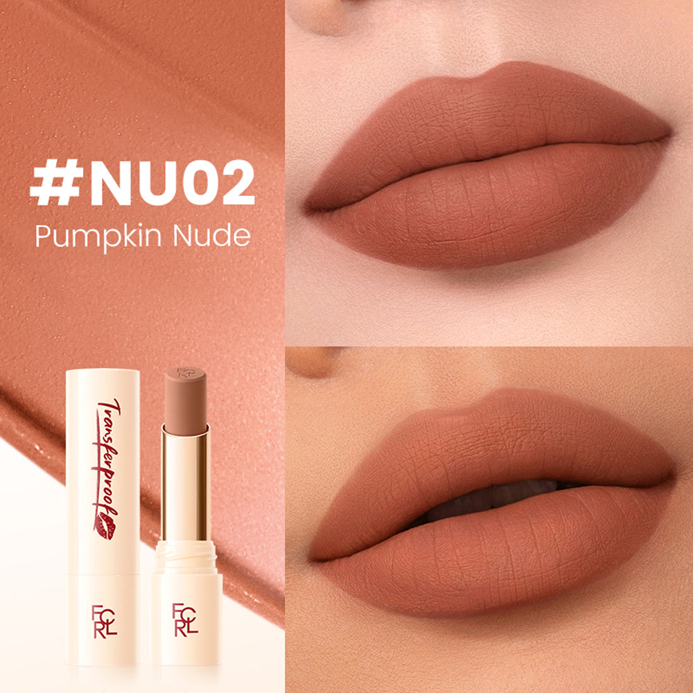 Focallure  FA-L46 Lasting Matte Lipstick-NU02 - NU02 Pumpkin Nude