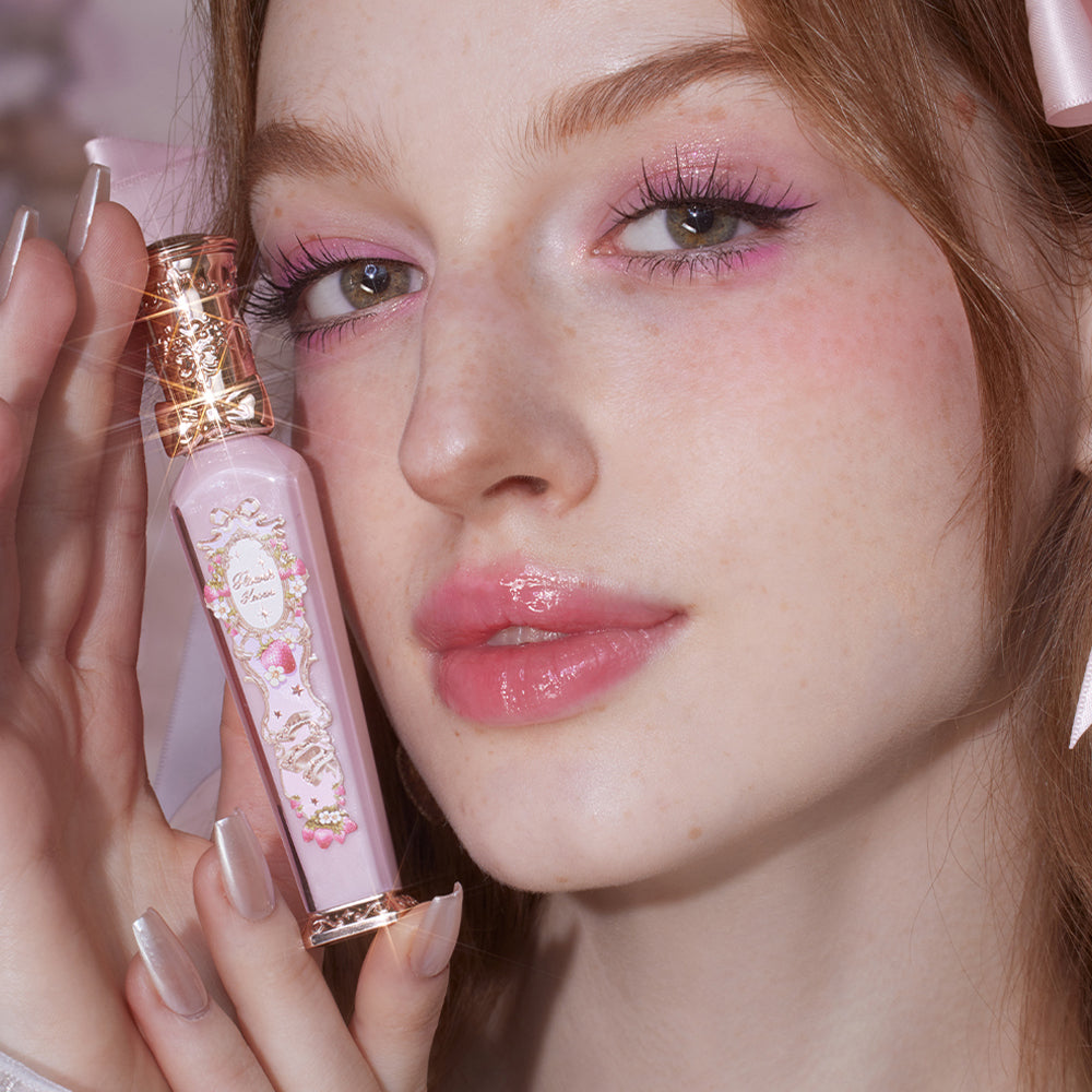 Flower Knows Strawberry Rococo Series Glowy Lipgloss G01 Strawberry Macaron