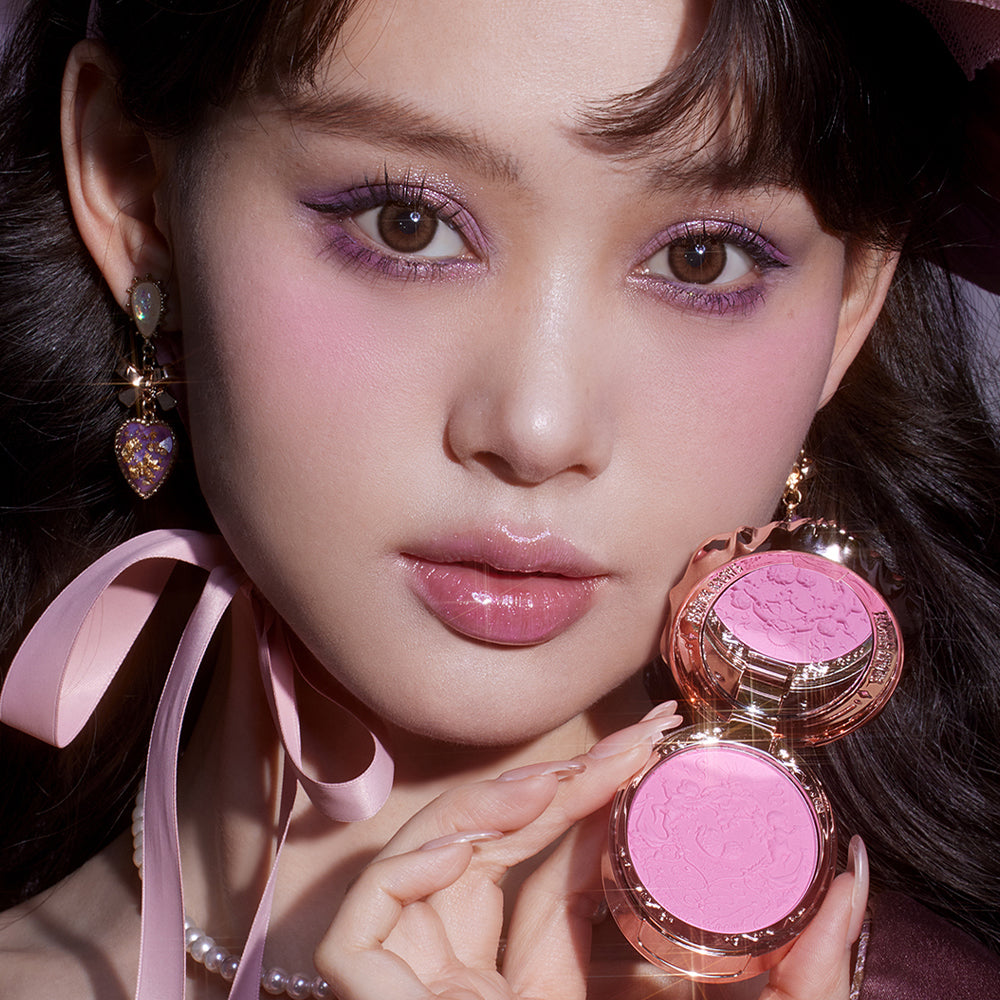 Flower Knows Strawberry Rococo Series Embossed Blush G02 Little Cranberry