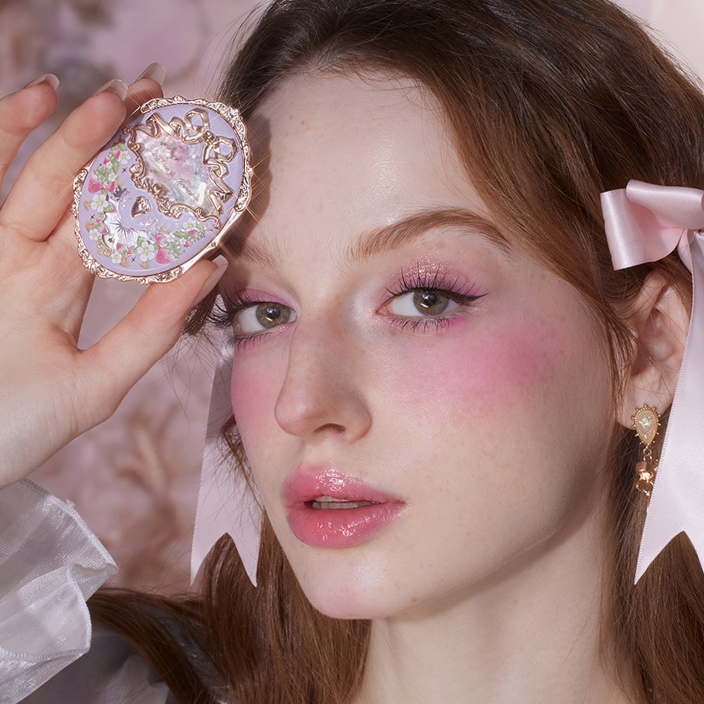 Flower Knows Strawberry Rococo Series Embossed Blush G02 Little Cranberry