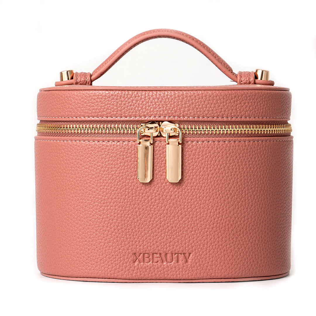 X Beauty Travel Size Cosmetic Luxury Makeup Bag Pink Regular Size