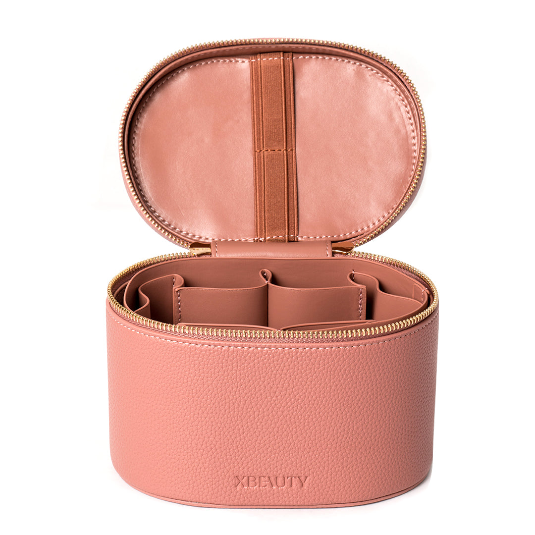 X Beauty Travel Size Cosmetic Luxury Makeup Bag Pink Regular Size