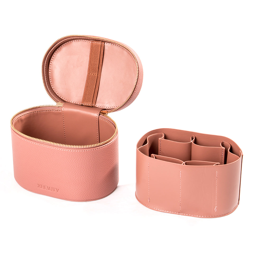 X Beauty Travel Size Cosmetic Luxury Makeup Bag Pink Regular Size