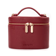 X Beauty Travel Size Cosmetic Luxury Makeup Bag Red Regular Size