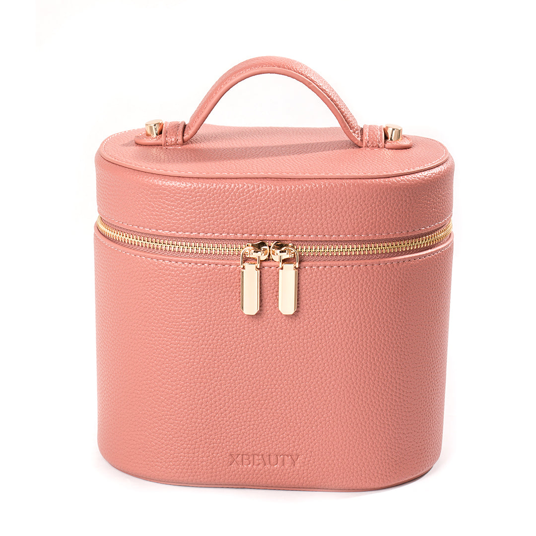X Beauty Pu Travel Make Up And Toiletry Organizing Cosmetic Bag Pink Large Size