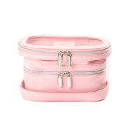 X Beauty Two In One Pvc Clear Makeup And Toiletry Cosmetic Travel Bag Pink