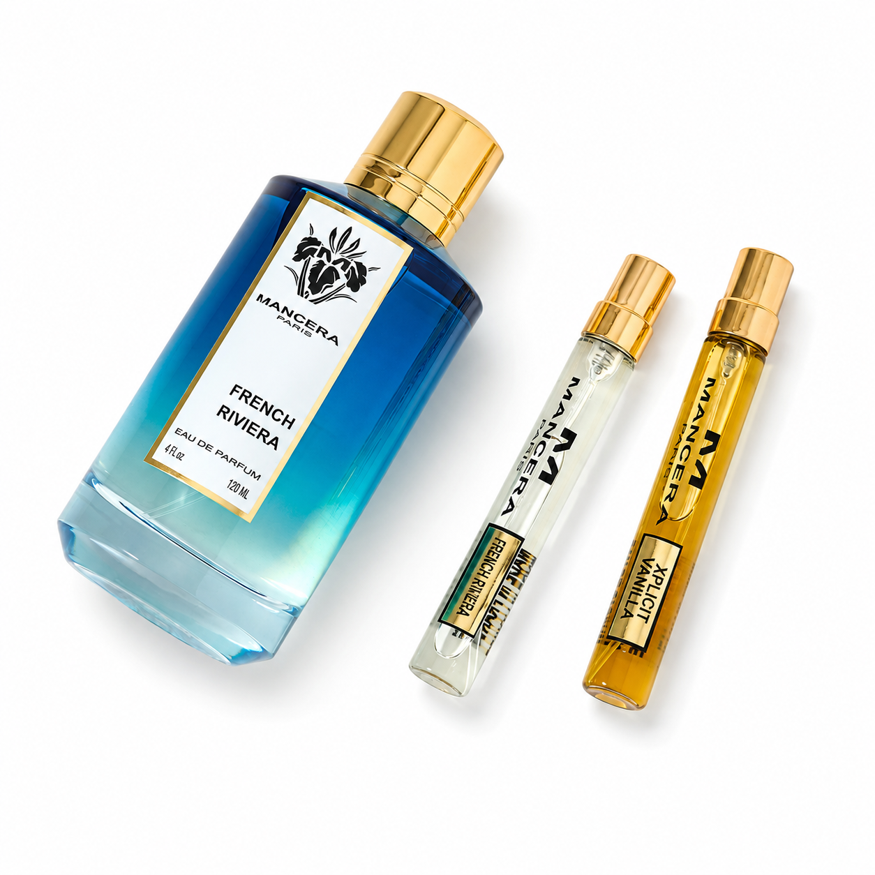 Mancera Gift Set French Riviera Edp 120ml + Travel Size 8ml×2 