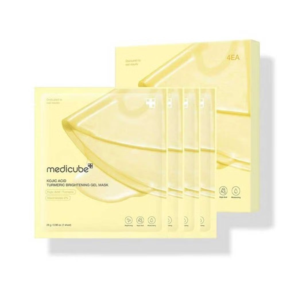 Medicube Kojic Acid Turmeric Brightening Gel Mask (4Ea)