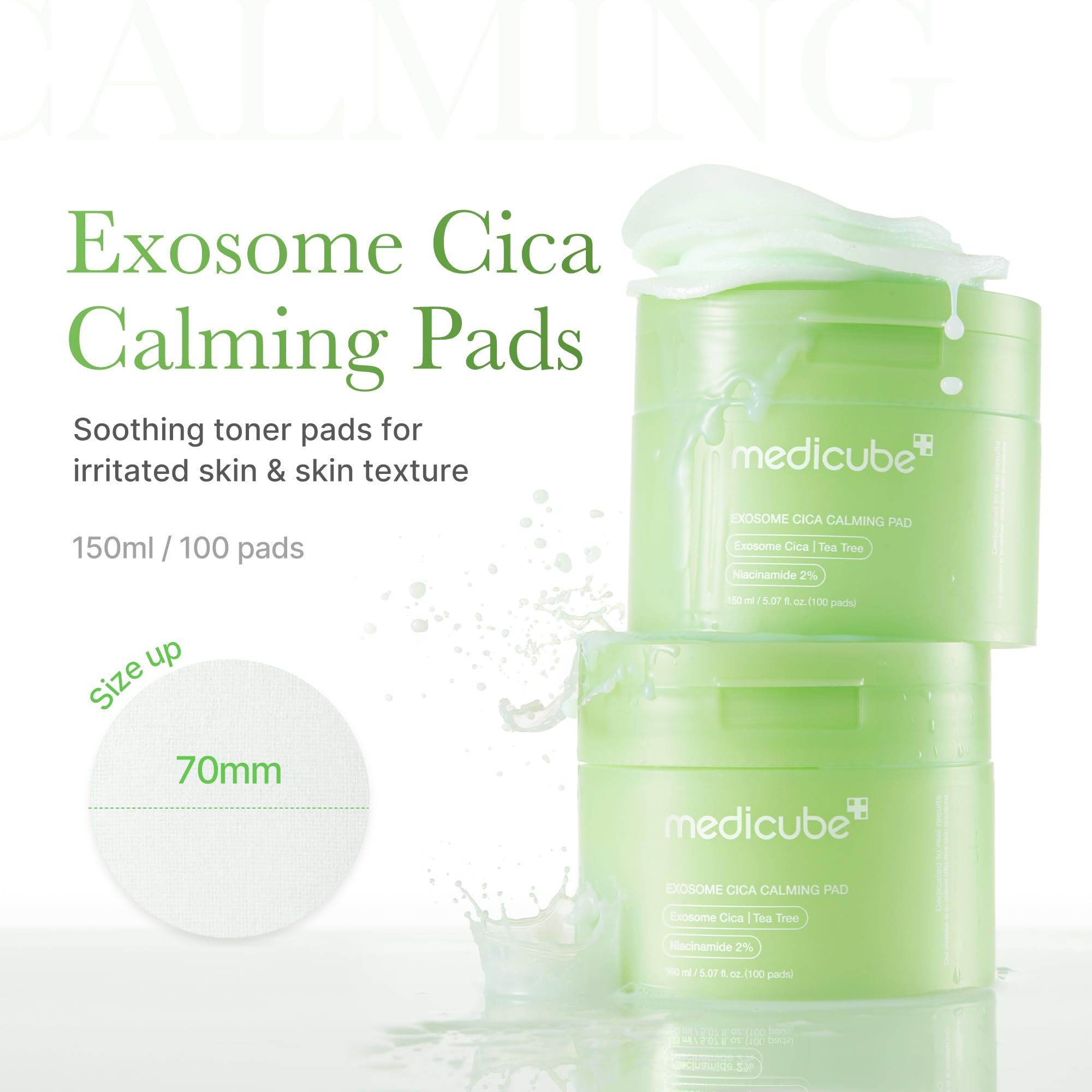 Medicube Exosome Cica Pad 100 Pads
