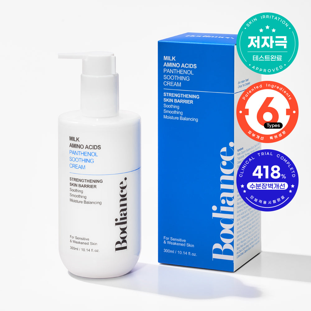 Bodiance Milk Amino Acids Panthenol Soothing Cream, 300ml