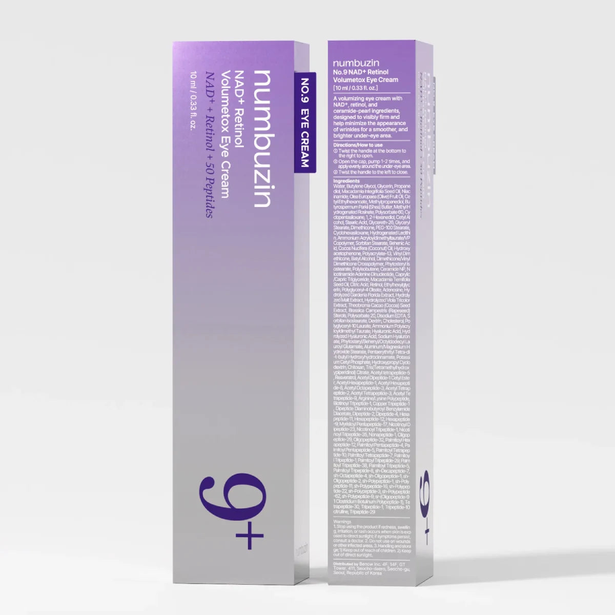 Numbuzin-No.9 Nad+ Retinol Volumetox Eye Cream