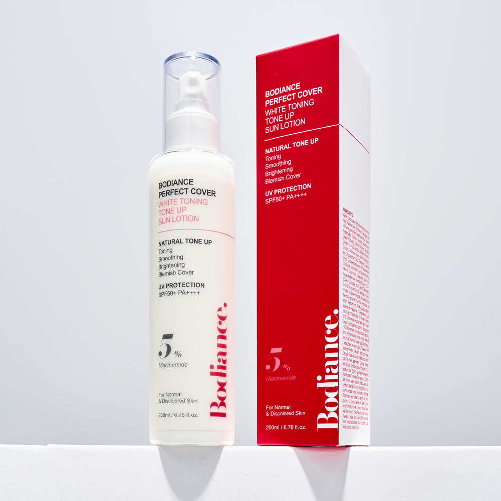 Bodiance Perfect Cover White Toning Tone Up Sun Lotion, 200ml