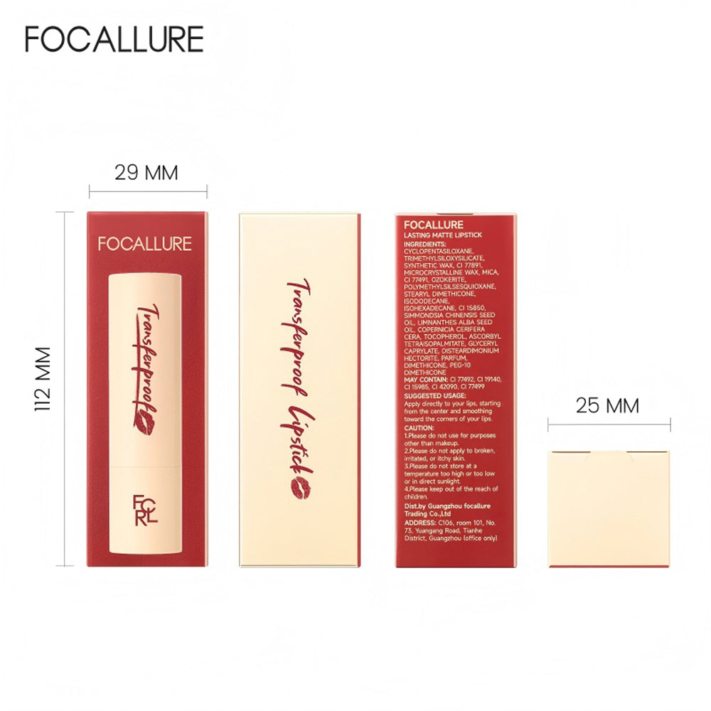 Focallure  FA-L46 Lasting Matte Lipstick-NU02 - NU02 Pumpkin Nude