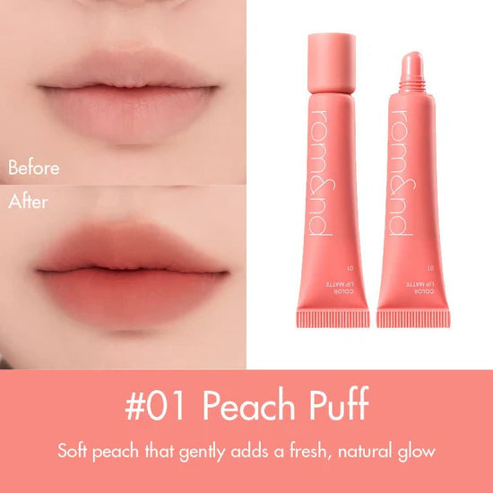 Rom&Nd Color Lip Matte 01 Peach Puff