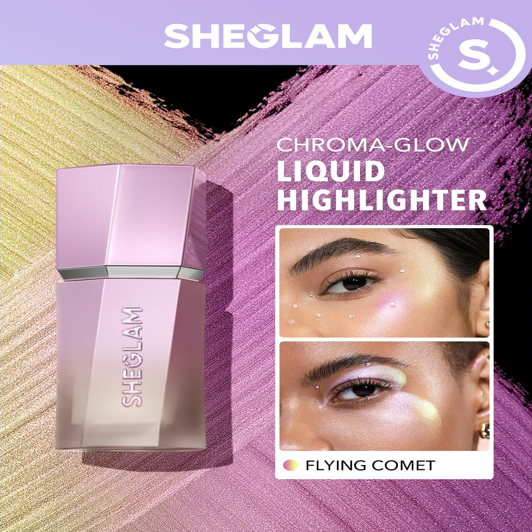 Sheglam Chroma  Glow Bloom Liquid Highlighter  Flying Comet