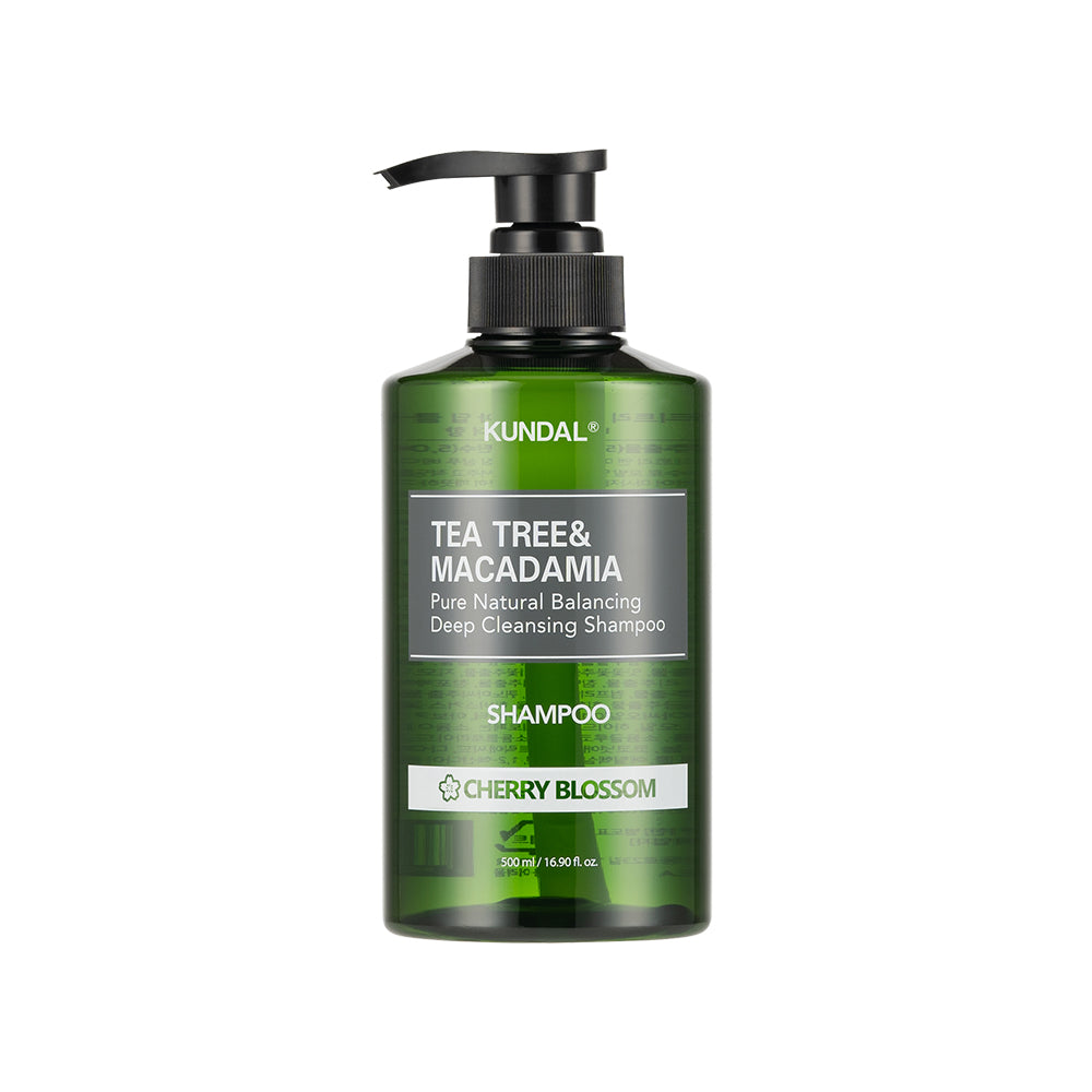 Kundal Tea Tree & Macadamia Deep Cleansing Shampoo 500ml - Cherry Blossom