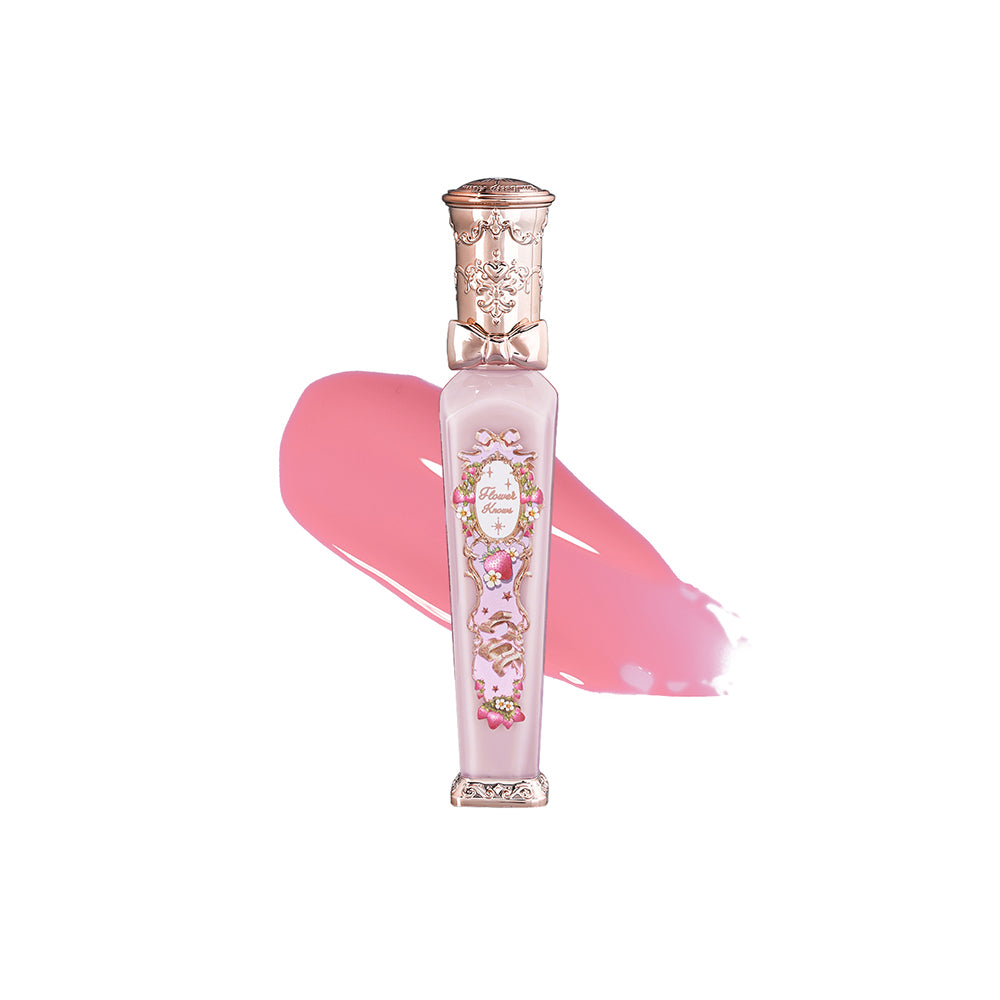Flower Knows Strawberry Rococo Series Glowy Lipgloss G01 Strawberry Macaron