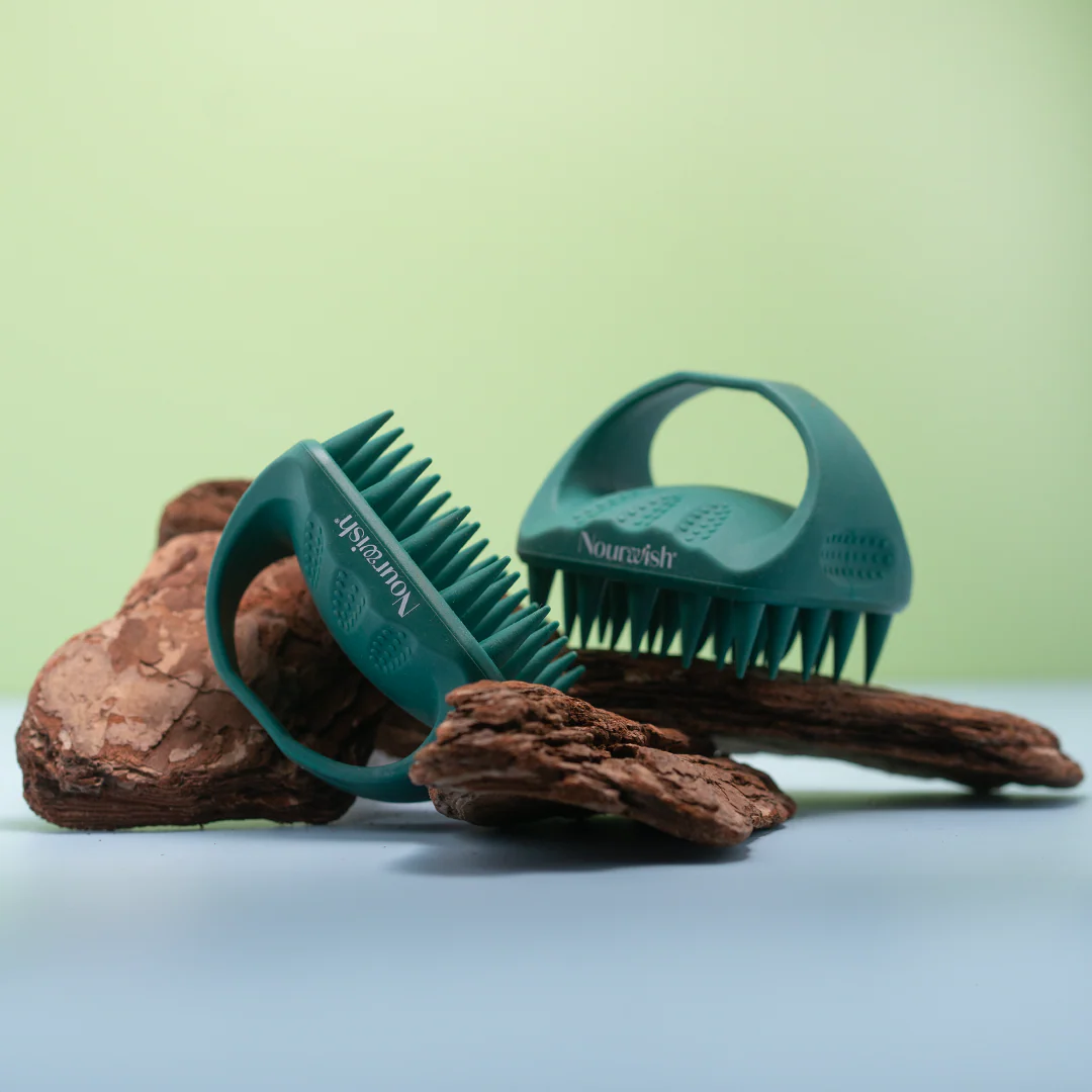 Nourwish Scalp Massager and Shampoo Brush
