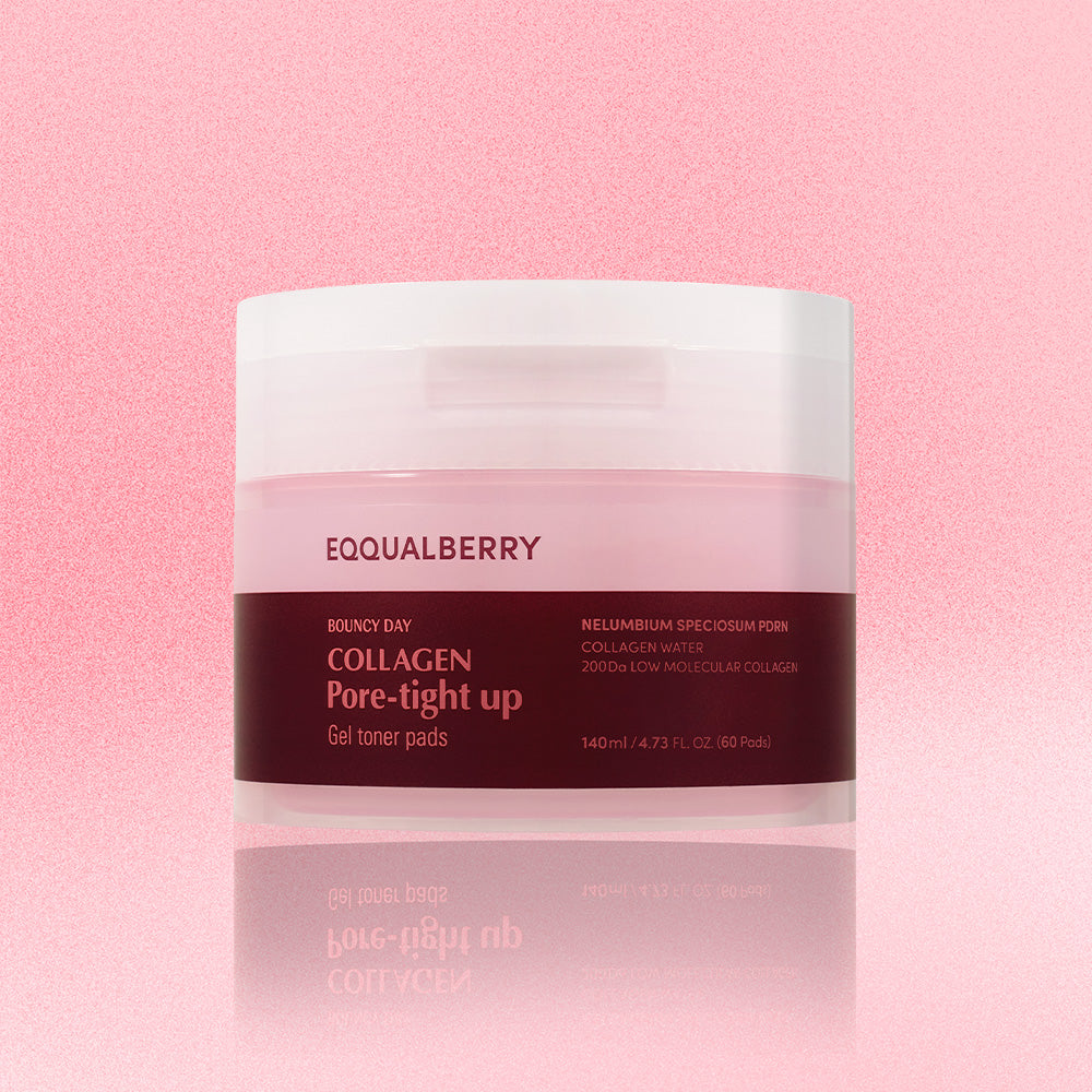 Eqqualberry  Collagen Pore-Tight Up Gel Toner 60 Pads 140ml