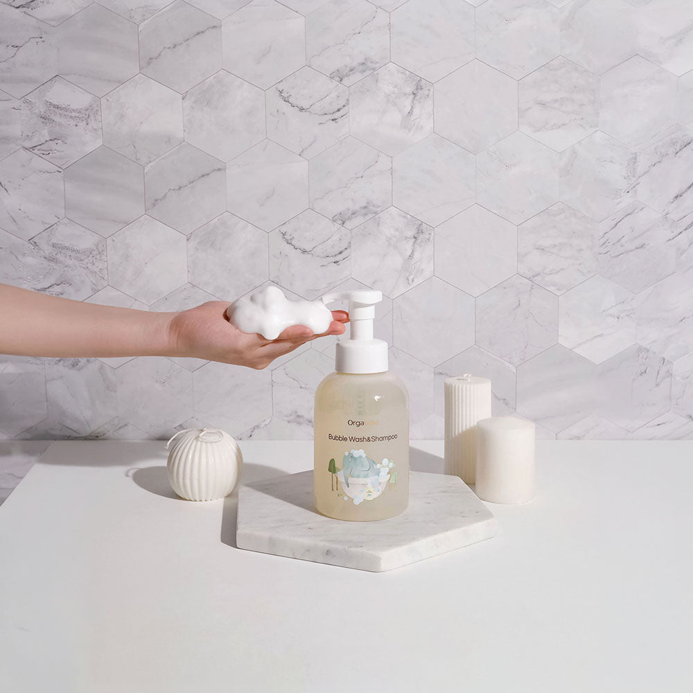 Orgabebe Bubble Wash&Shampoo(Spearmint) 500ml