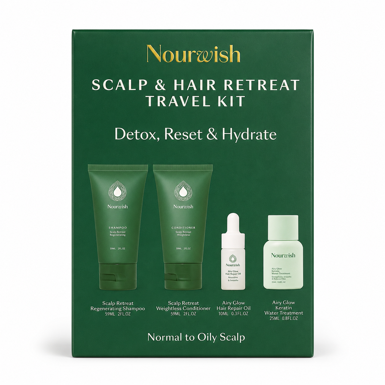 Nourwish Scalp & Hair Retreat Travel Kit