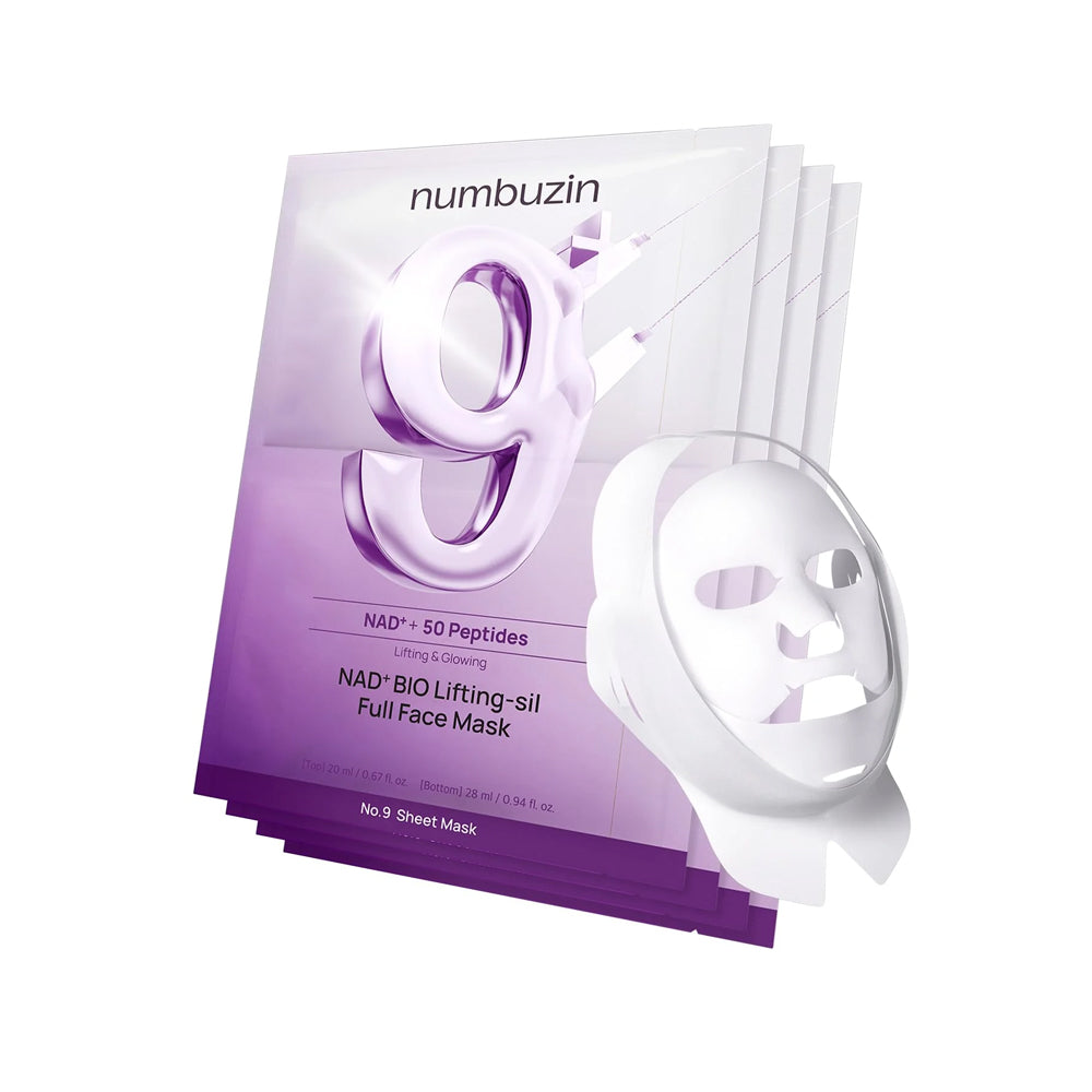 numbuzin No. 9 Nad Bio Lifting Sil Full Face Pack Sheet (4Ea+Gwp)