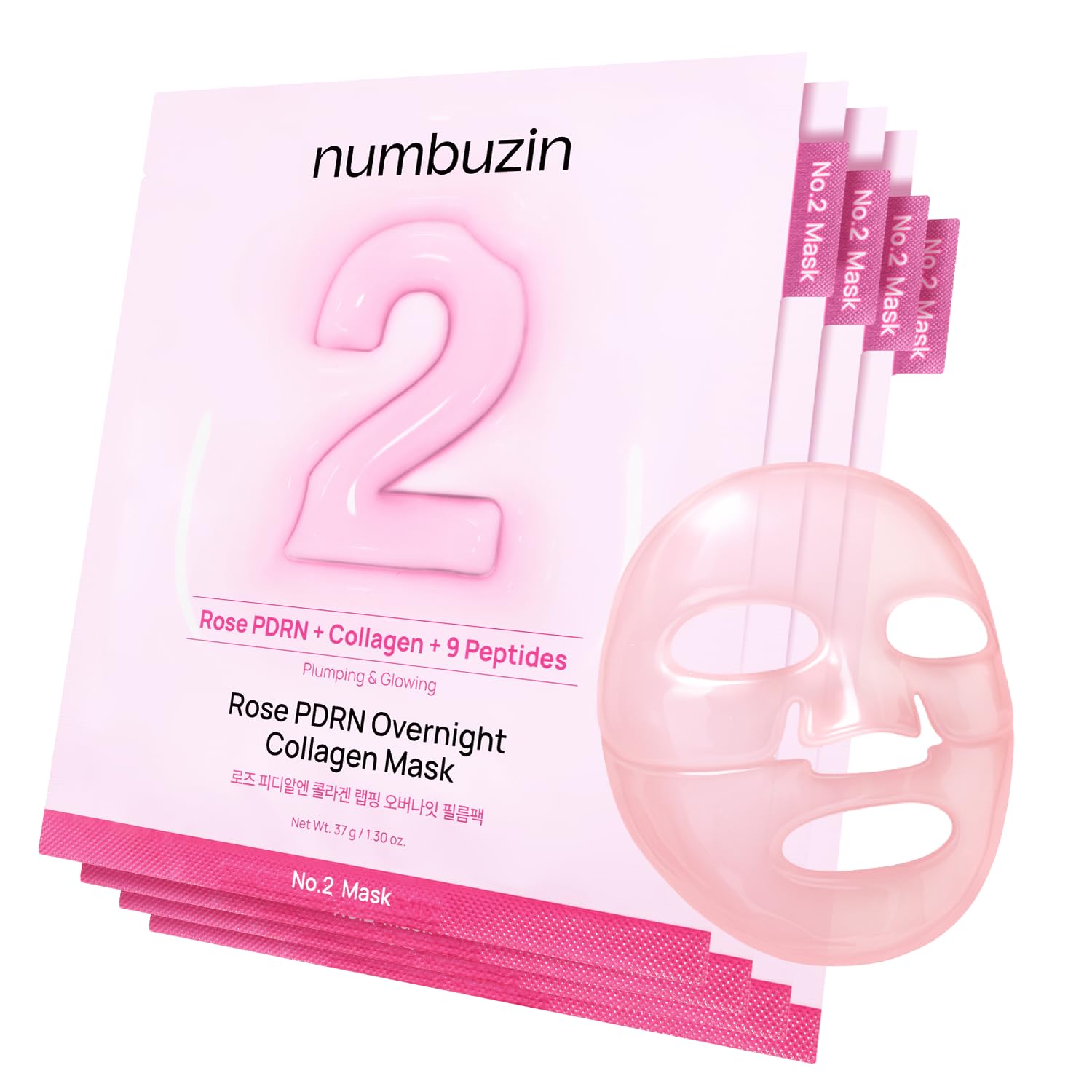 numbuzin No.2 Rose Pdrn Overnight Collagen Mask (4Ea)