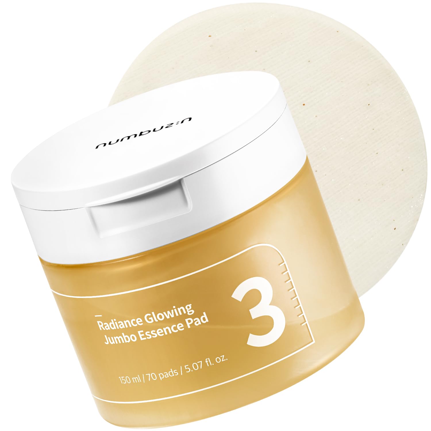 numbuzin No.3 Radiance Glowing Jumbo Essence Pad 150ml / 70 Pads