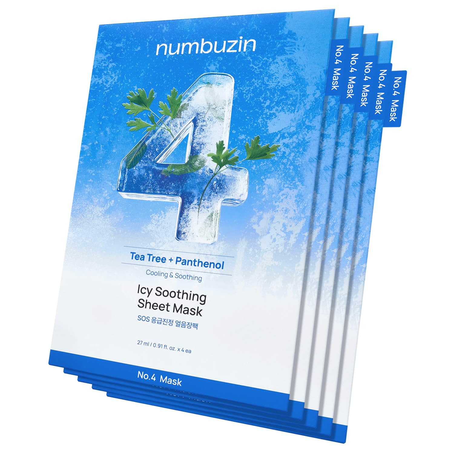 numbuzin No.4 Icy Soothing Sheet Mask (5Ea)