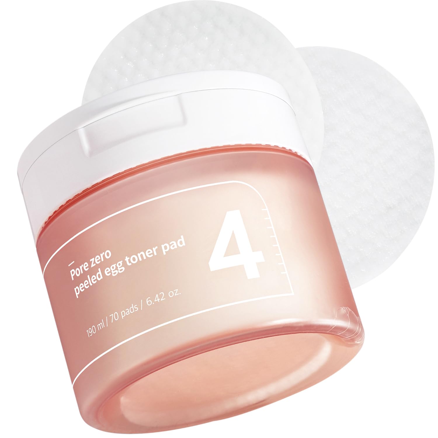 numbuzin No.4 Pore Zero Peeled Egg Toner Pad 190ml / 70 Pads